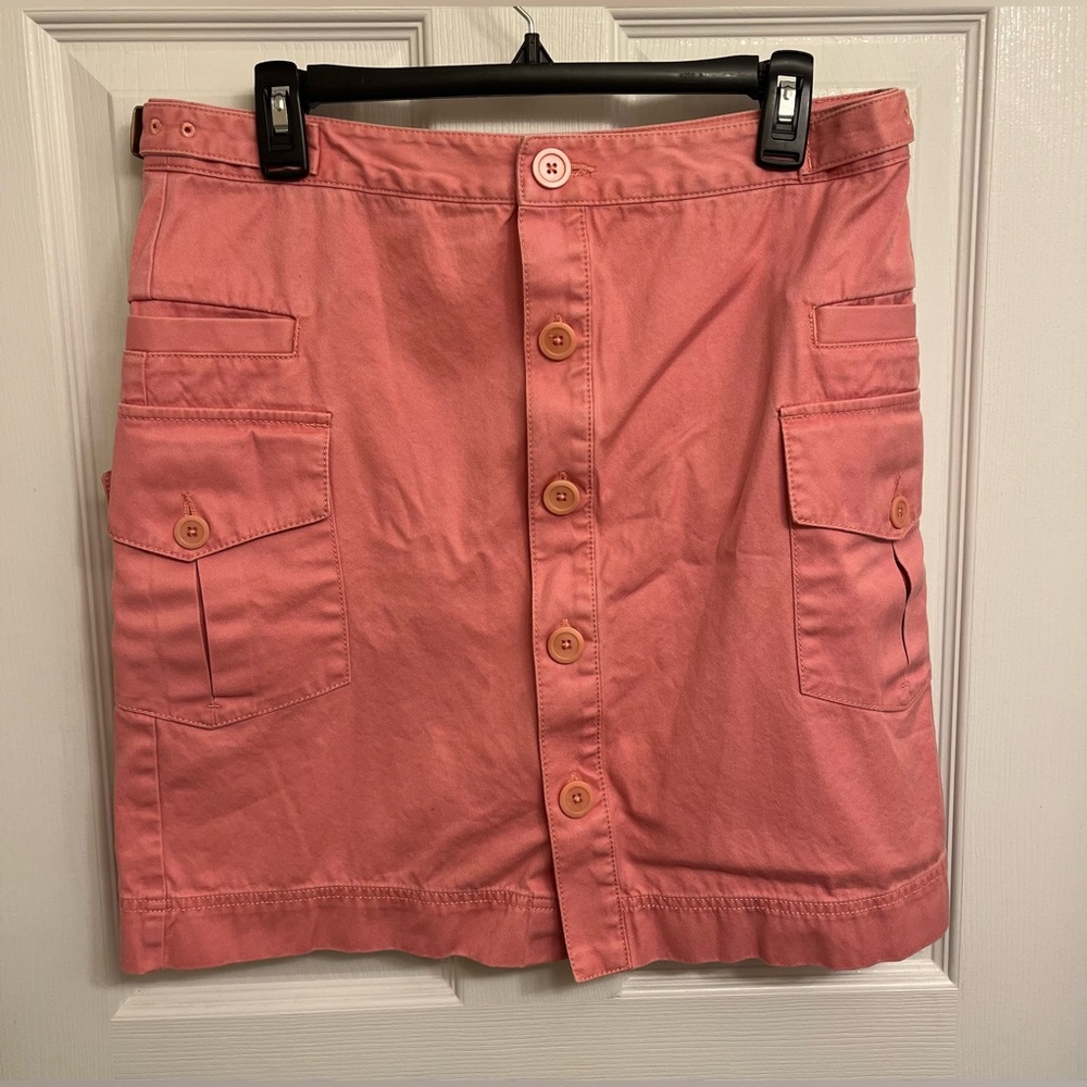 L.L. Bean Women’s size 10 Button-Up Cottagecore Pink Skirt